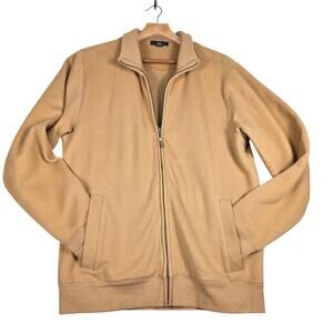 Lands End Full Zip Fleece Lined Sweater Jacket